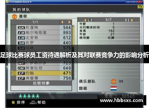 足球比赛球员工资待遇解析及其对联赛竞争力的影响分析